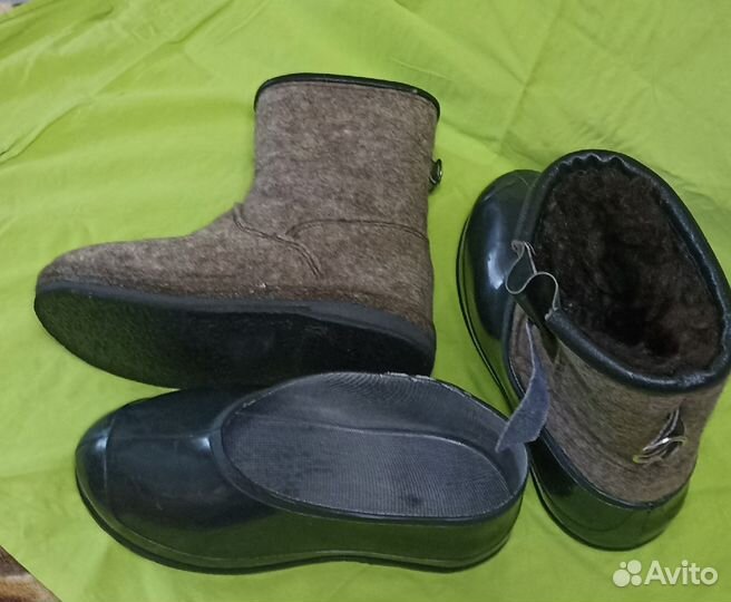 Валенки с калошами для зимней рыбалки