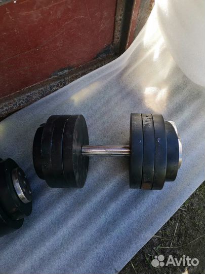 Гантели разборные 2шт по 50кг штанги блины