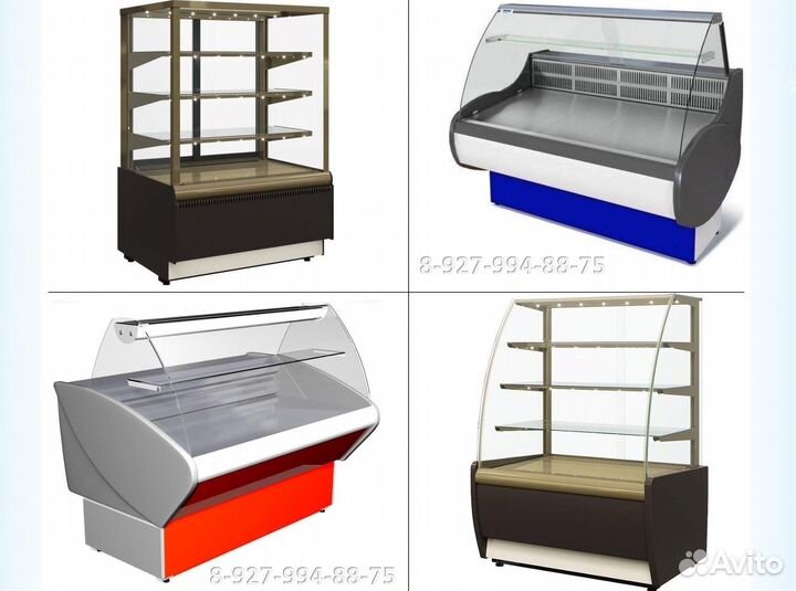 Витрины холодильные - кондитерские для Магазина