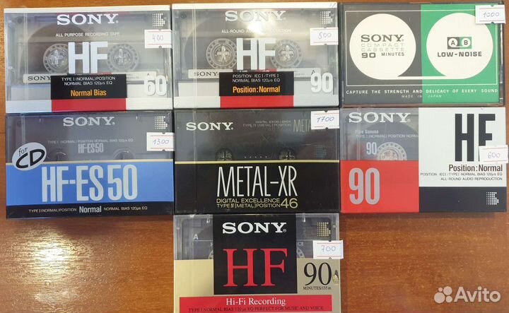 Аудиокассеты Basf Denon Sony Akai GoldStar TDK JVC