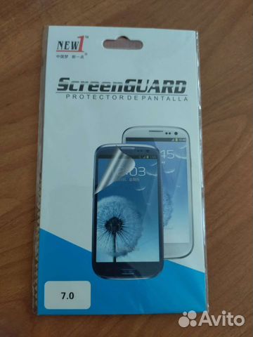 Пленка защитная на телефон глянец 7дюймов