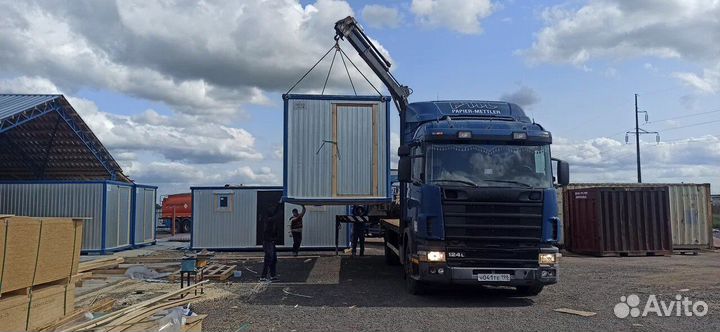 Бытовка со сварной крышей