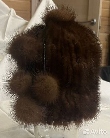 Меховая шапка из норки