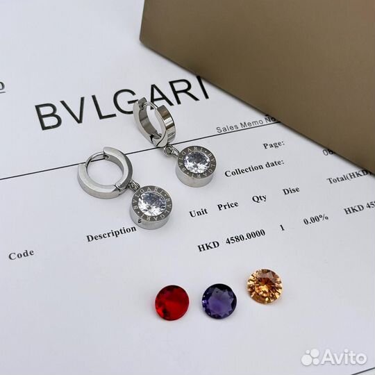 Браслет, подвеска, серьги bulgari