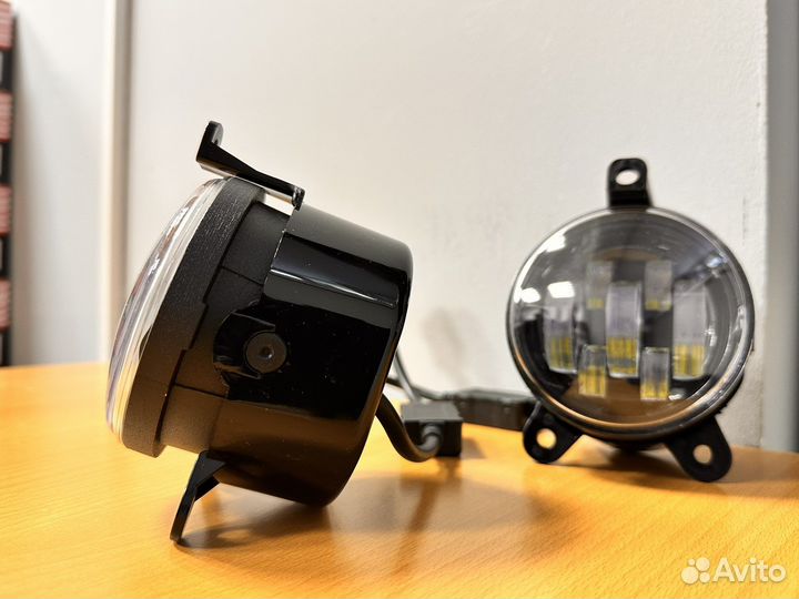 Светодиодные лед противотуманные фары на приору