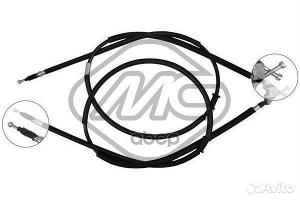 Трос ручного тормоза OPL astra H ALL SW (disc B