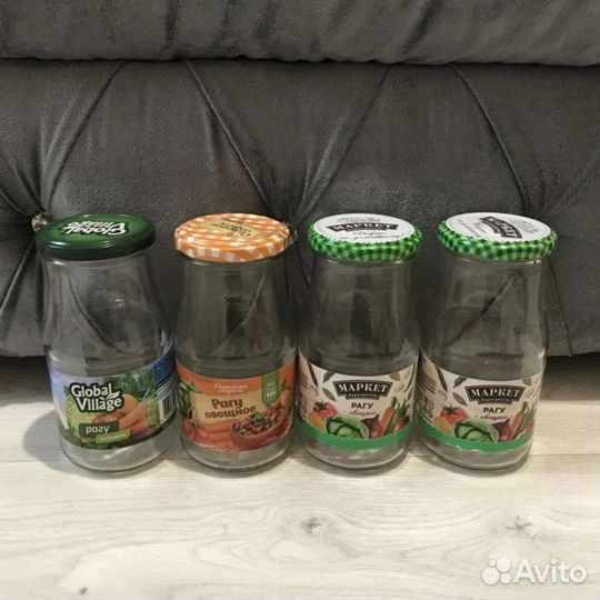 Б/у стеклянные винтовые банки