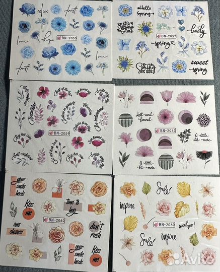 Наклейка слайдер для маникюра на ногти