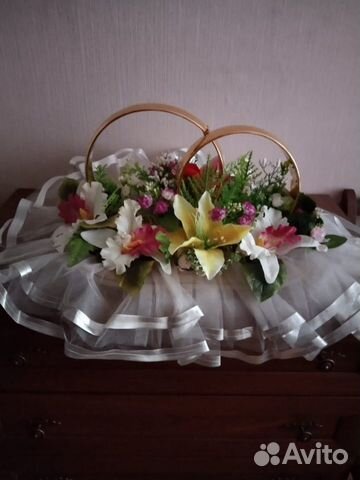 Кольца на машину свадебные