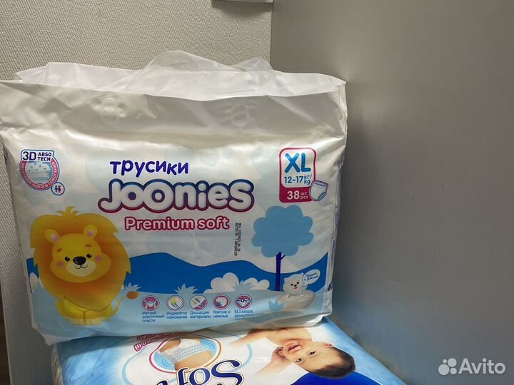 Подгузники и трусики joonies premium
