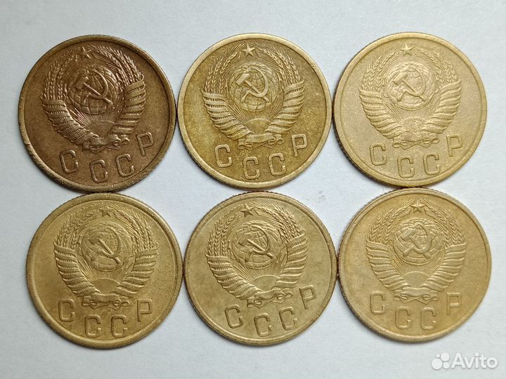 2 копейки 1952,55,56г
