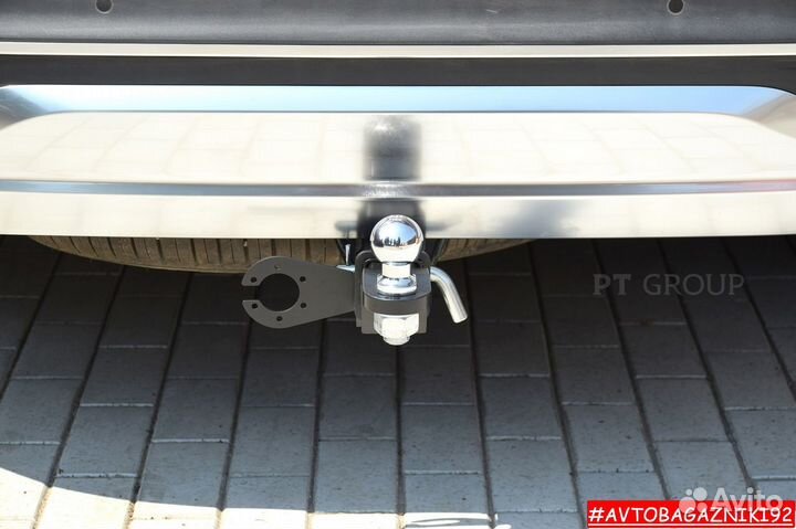 Фаркоп (тсу) под квадрат для Hyundai Santa Fe 2021