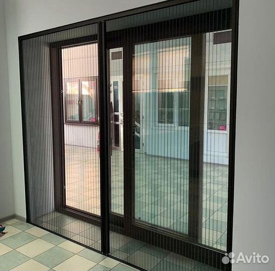 Москитные сетки плиссе на окна и двери