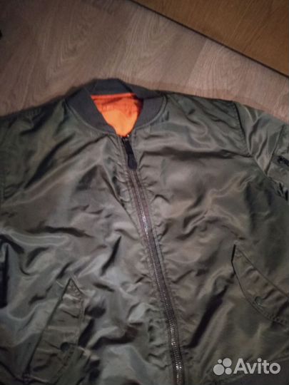 Бомбер alpha industries ma 1 зеленый vintage