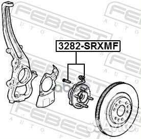 Ступица передняя 3282-srxmf 3282-srxmf Febest