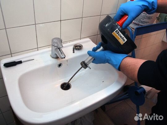 Устранение засоров Прочистка канализации