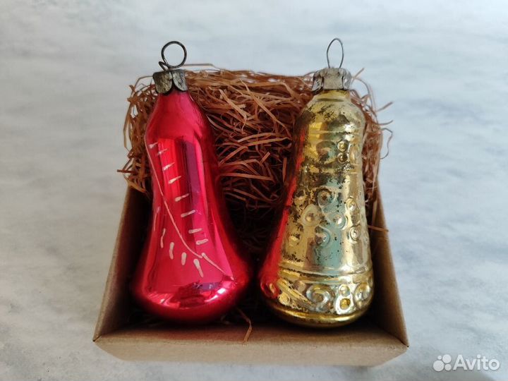 Новогодние игрушки СССР Колокольчики на елку