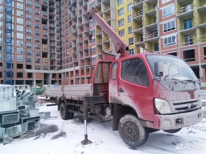 Аренда и услуги манипулятора, стрела 3 т, 10 м, борт 5 т, 6 м