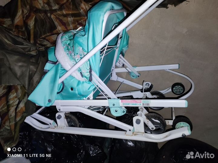 Детские санки коляска с колесами