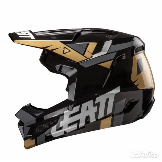 Black-Gold Шлем Leatt Moto 2.5 Неlmеt 2025