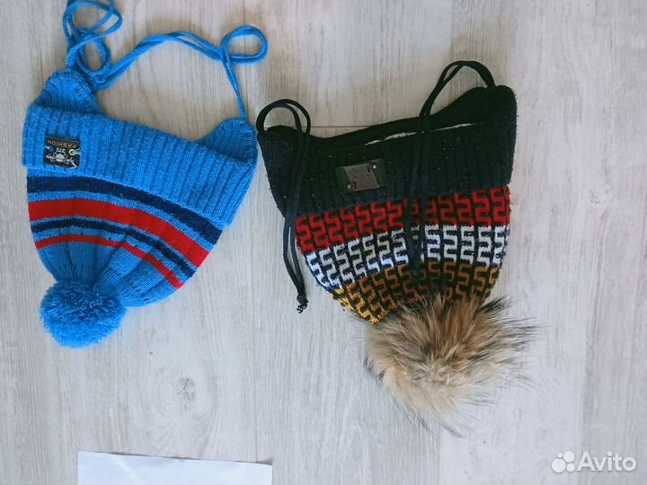 Шапки детские зимние