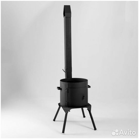 Печь для казана усиленная премиум 3мм с тр дв