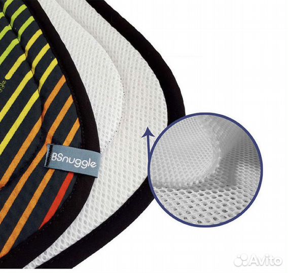 Матрасик в коляску хлопковый 3D air