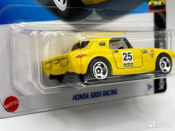 Hot Wheels Honda S800 Racing (Желтый)