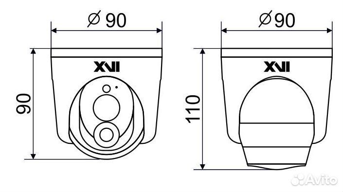 AHD камера видеонаблюдения XVI VC9604BIM-IR
