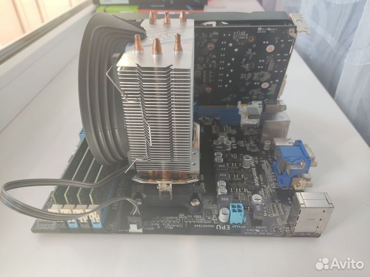 Видеокарта gtx 1050ti + процессор + оператива 16гб