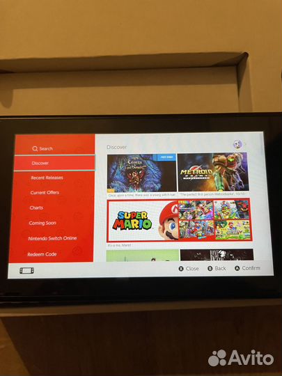 Nintendo Switch Red / rouge Первая Ревизия