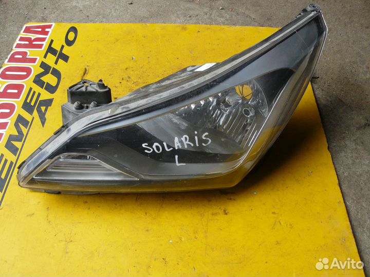 Фара левая для hyundai solaris 2015г