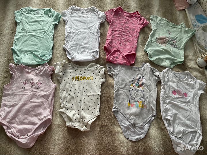 Большой пакет вещей на девочку 68-74-80