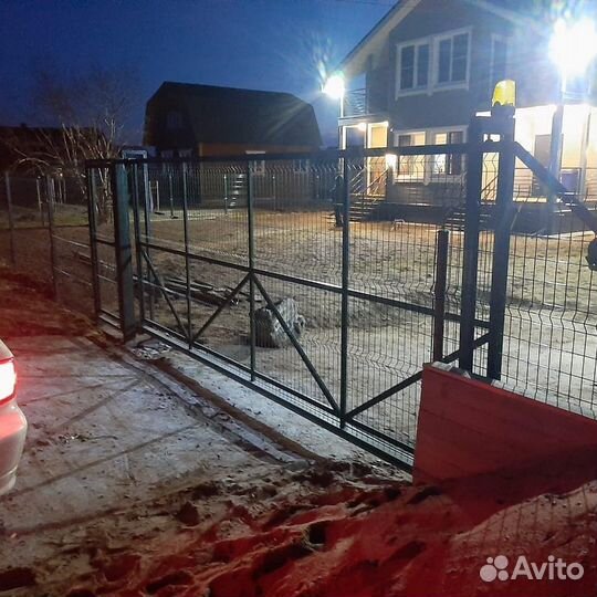 Откатные ворота Алютех