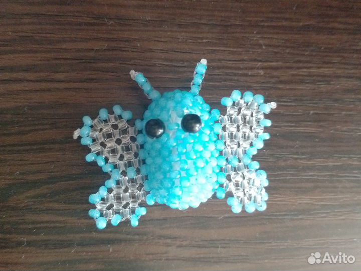 Амигуруми из бисера бабочка