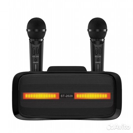 Караоке система колонка с 2 микрофонами ST2028