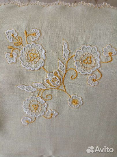 Салфетка винтажная льняная