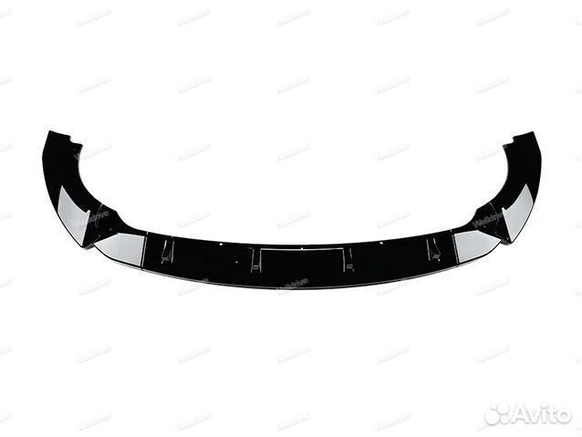 Губа передняя Mercedes W176 дорест черный глянец