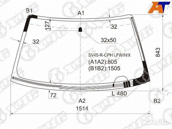 Стекло лобовое toyota mark II wagon qualis
