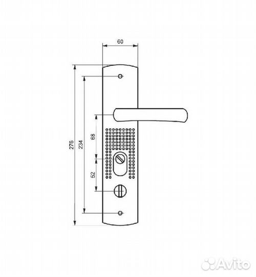 Ручки для китайской двери Master-Lock Standart авт