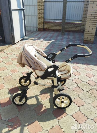 Коляска трансформер детская, с амортизаторами