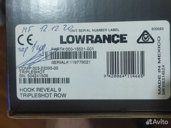 Монитор эхолота Lowrence Hook Reveal 9 Triplshot