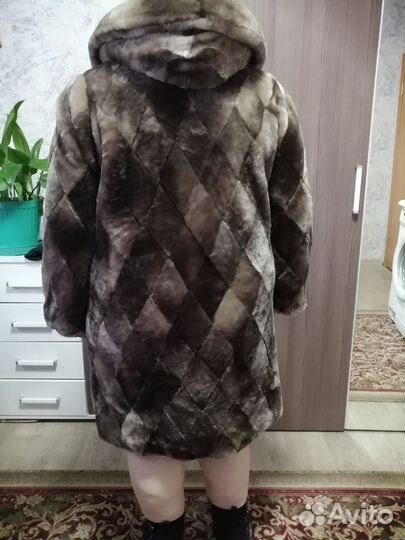 Мутоновая шуба 56 размер