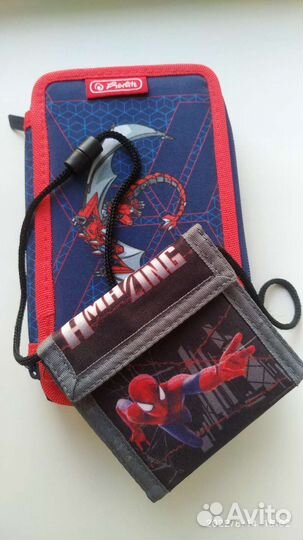 Пенал 2х секционный + кошелёк школьнику