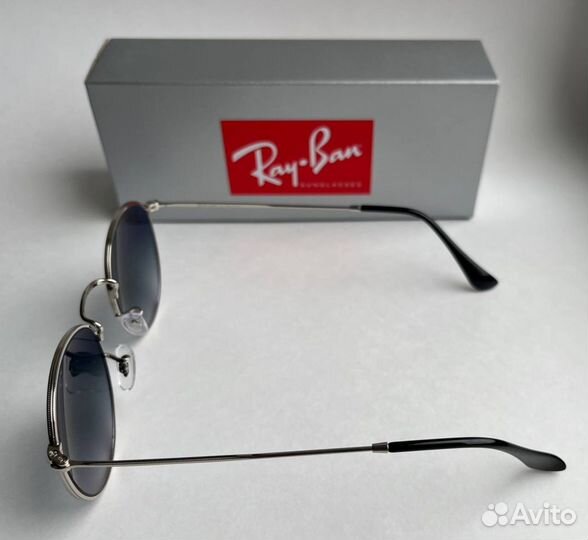 Очки Ray Ban Round Metal серые