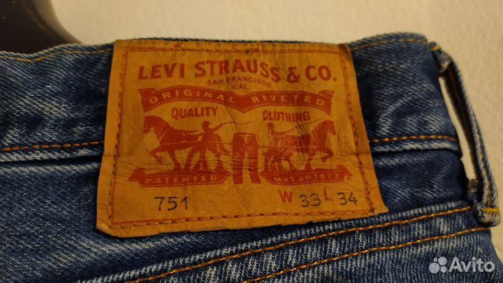 Джинсы Levi's мужские W33 L34