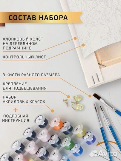 Картина по номерам Карина Кросс 40*50