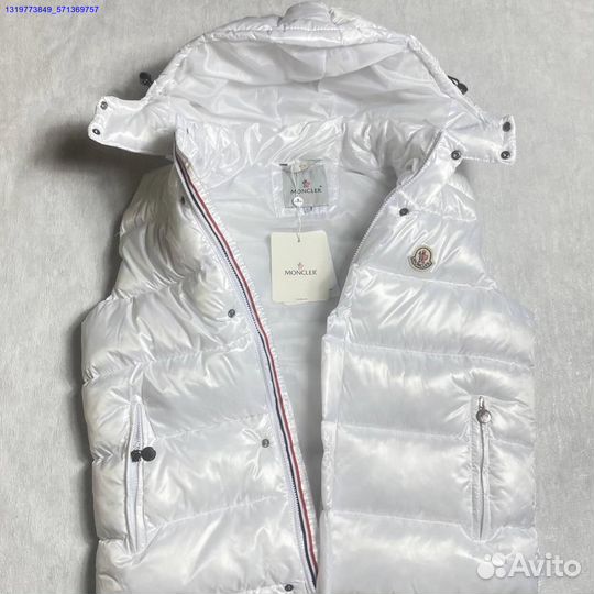 Белая жилетка Moncler (Арт.37615)