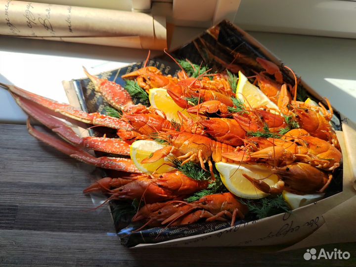 Мужской букет из раков