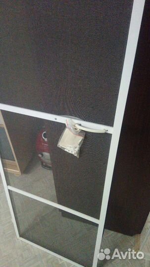 Дверь с москитной сеткой 266*58 см